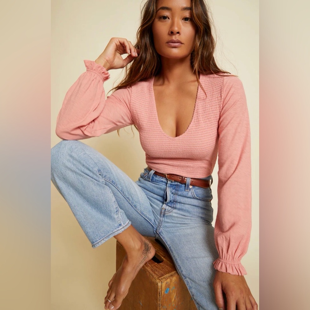 Nation LTD Coral Long Sleeve Top